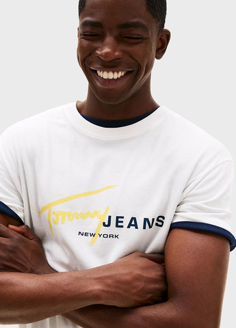 Біла футболка Tommy Jeans