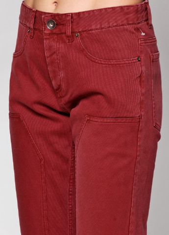 Терракотовые джинсовые демисезонные прямые брюки Bonobo