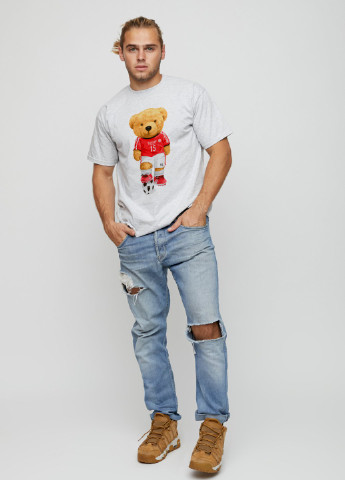 Сіра футболка чоловіча basic YAPPI