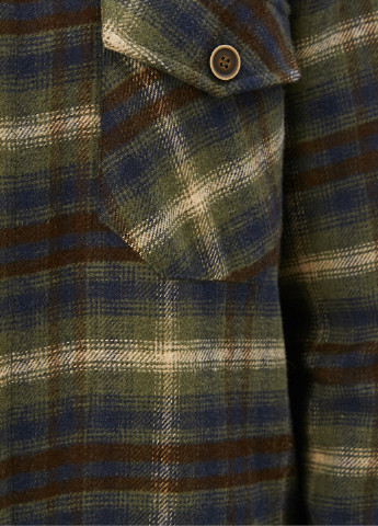 Куртка-рубашка KOTON клетка хаки кэжуал