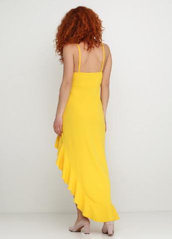 Жовтий коктейльна сукня Boohoo Boutique однотонна