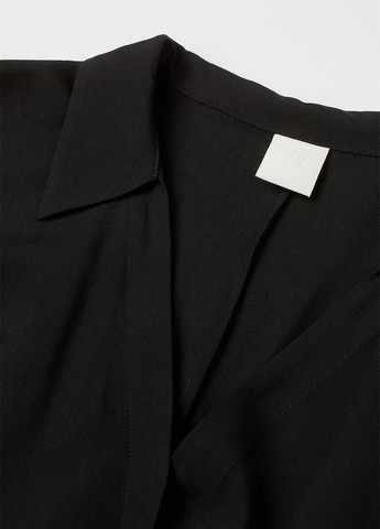 Чорна кежуал сукня сукня-сорочка H&M однотонна