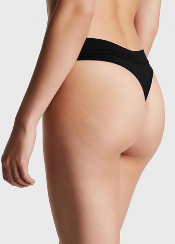 Чорний демісезонний комплект (бюстгальтер, тусики) Victoria's Secret