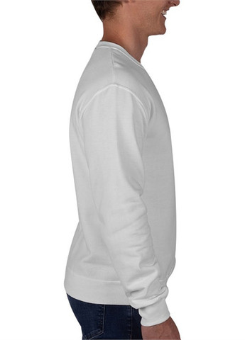 Белый свитшот Canvas однотонный без декора (361960027)