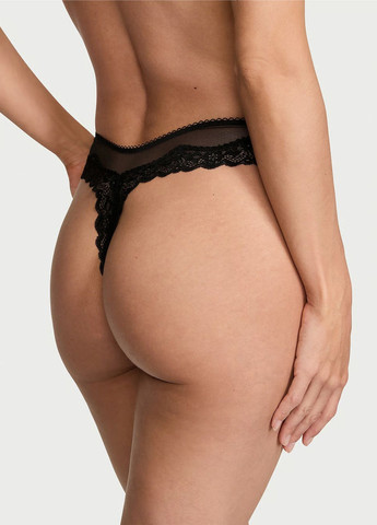 Чорний демісезонний комплект (бюстгальтер, трусики) Victoria's Secret