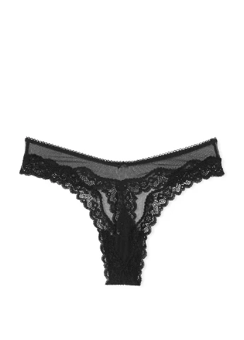 Чорний демісезонний комплект (бюстгальтер, трусики) Victoria's Secret