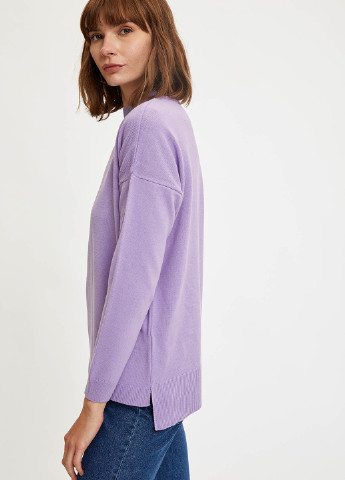 Фіолетовий демісезонний светр DeFacto