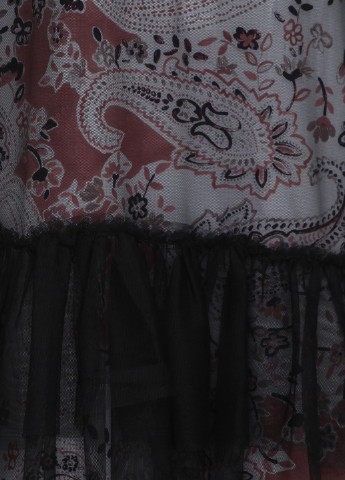 Коричневое кэжуал платье на подкладе Imperial турецкие огурцы