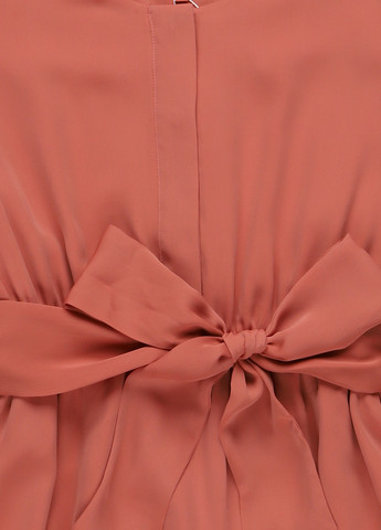 Коричневое кэжуал платье клеш MINT&BERRY однотонное