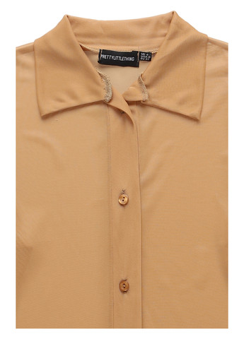 Темно-бежева блуза PrettyLittleThing