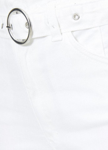 Джинси KOTON скінні однотонні білі джинсові бавовна