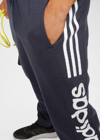 Синие спортивные демисезонные джоггеры брюки adidas