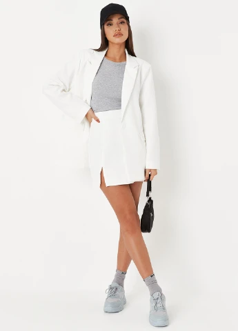 Белый женский жакет Missguided однотонный - демисезонный
