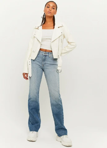 Белая летняя куртка Tally Weijl Formal Jackets - WOVEN PU BIKER JACKET