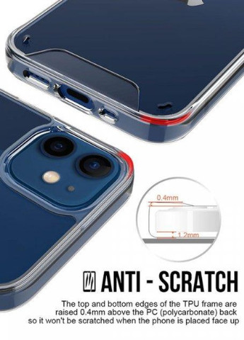 Противоударний Силиконовый Чехол Space Silicone Case для iPhone 12 Прозрачный No Brand бесцветный