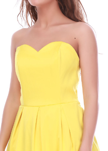 Лимонна коктейльна сукня Ut