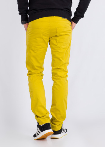 Желтые кэжуал демисезонные прямые брюки Cast Iron