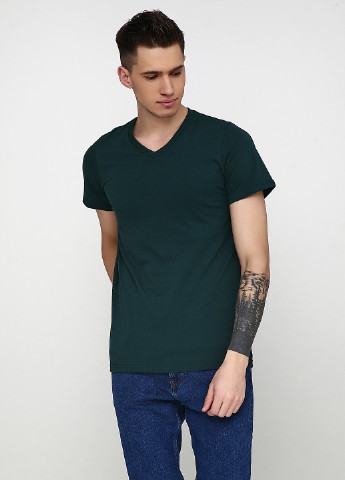 Темно-зеленая летняя футболка Shik