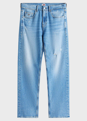 Голубые демисезонные зауженные джинсы Tommy Jeans