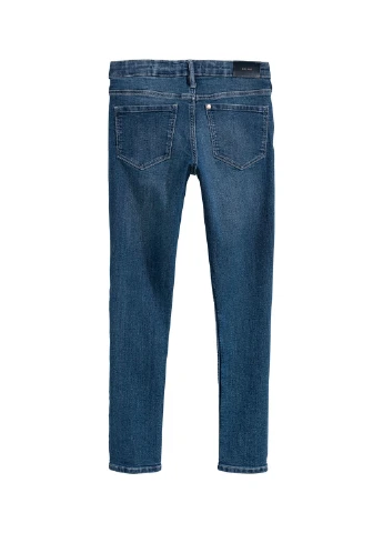 Синие демисезонные зауженные джинсы H&M