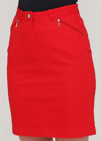 Красная кэжуал однотонная юбка Signature карандаш