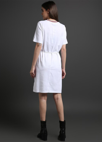 Білий кежуал сукня сукня-футболка Tommy Hilfiger однотонна