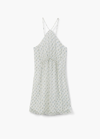 Блакитна кежуал сукня а-силует Mango з квітковим принтом