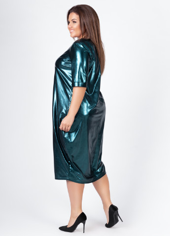 Темно-зеленое кэжуал платье Charm Collection однотонное