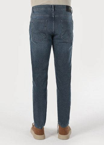 Серо-синие демисезонные скинни джинси Colin's