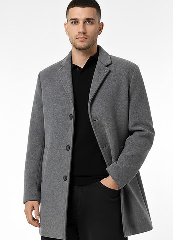 Сіре демісезонне Пальто однобортне Sun's House