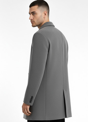 Сіре демісезонне Пальто однобортне Sun's House