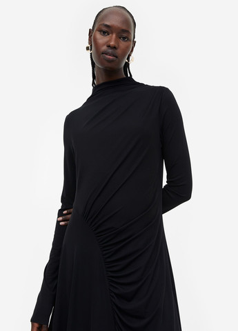 Чорна кежуал сукня сукня-водолазка H&M однотонна