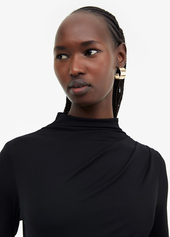 Чорна кежуал сукня сукня-водолазка H&M однотонна