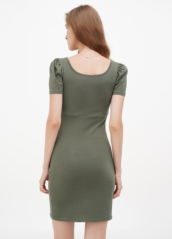 Сіро-зелена кежуал сукня Terranova однотонна