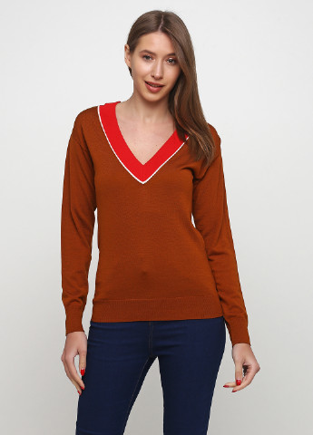 Коричневый демисезонный пуловер пуловер Care Label