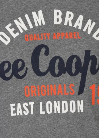 Темно-серый демисезонный кэжуал лонгслив Lee Cooper
