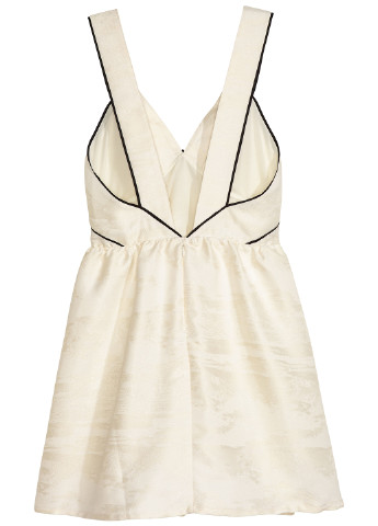 Белое кэжуал платье клеш H&M