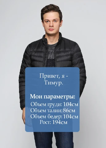 Чорний демісезонний Пуховик Dockers