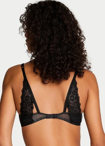 Чорний демісезонний комплект (бюстгальтер, трусики) Victoria's Secret