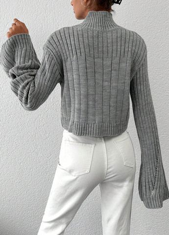 Сірий демісезонний светр SHEIN