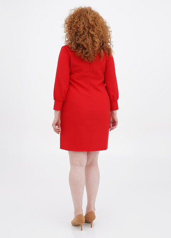 Красное кэжуал платье Laura Bettini однотонное