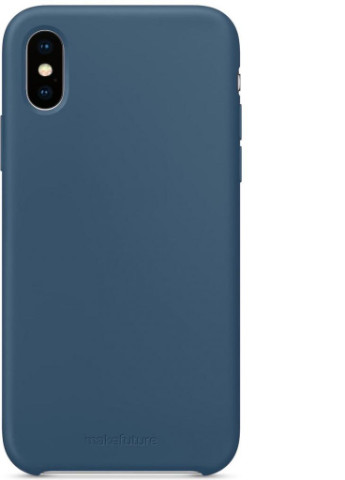 Чехол для моб. телефона (MCSAIXSBL) MakeFuture silicone case apple iphone xs blue (201493017)