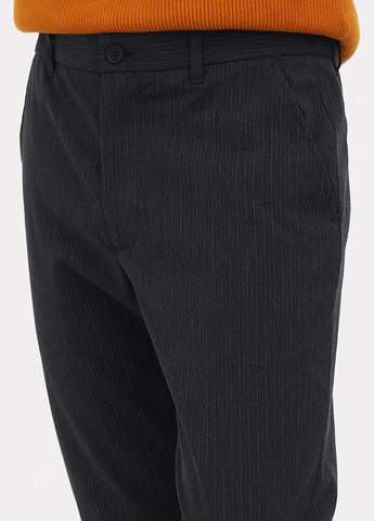 Темно-серые кэжуал демисезонные зауженные брюки Minimum