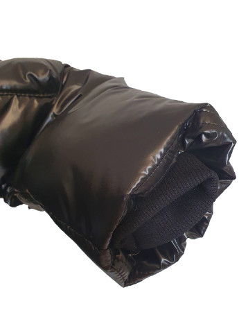 Чорна демісезонна куртка із карманом-рюкзаком No Brand Рокки