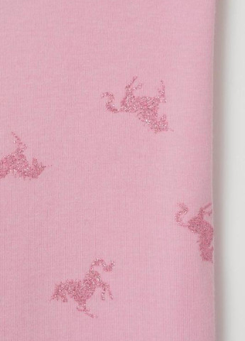 Розовые демисезонные лосины H&M
