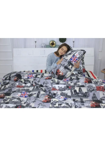 Постельное белье Бязь Ranforce Elite 17-0538 London Street 160х220 полуторный (2200004699240) Mirson (254076917)
