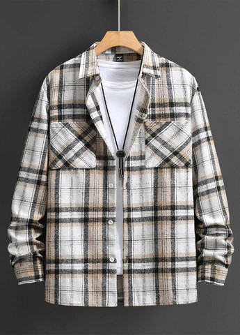 Цветная кэжуал рубашка в клетку SHEIN