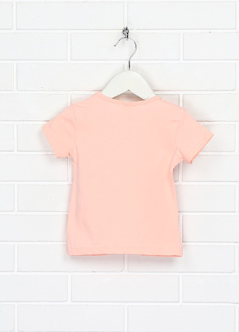 Персиковая летняя футболка Ecrin kids