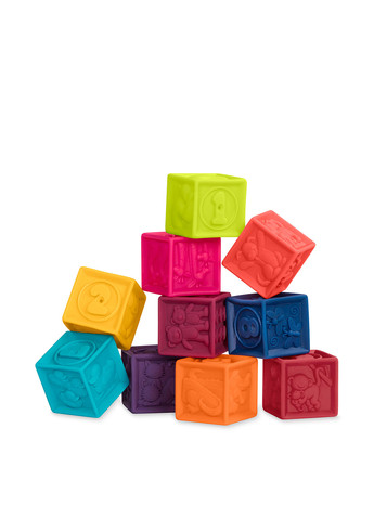 Развивающие силиконовые кубики Посчитай-ка! (10 кубиков) Battat (13054329)
