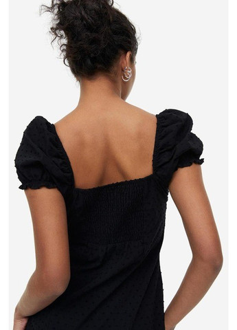 Черное кэжуал платье H&M однотонное